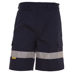 WS Workwear Mens Cargo Shorts with Reflective Tape