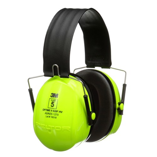 3M Peltor Optime II Hi-Vis Foldable Headband Earmuff